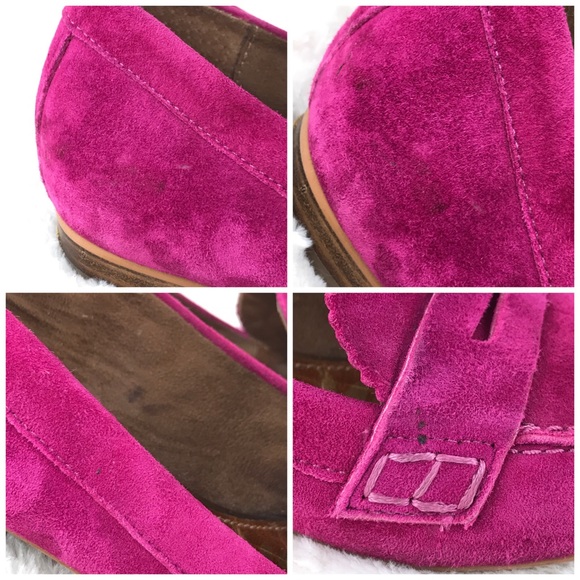 Sam Edelman Etiene Pink Suede Driving Loafers 8 - Picture 8 of 12